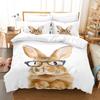 3D Cute Rabbit Bedding Set Animal Down Duvet Cover Pillowcase 2/3pc Easter Luxury Home Textile Duvet Cover Set Bedroom Decoration Gift