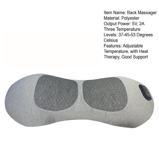 Back Massager 3 In 1 Neck Massager Pillow with Heat Therapy Adjustable Temperature Neck Shoulder And Back Support Stress Relief Massager