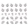 3D Nail Art Transfer Stickers 30 Sheets Flower Decals Manicure Decoration Tip