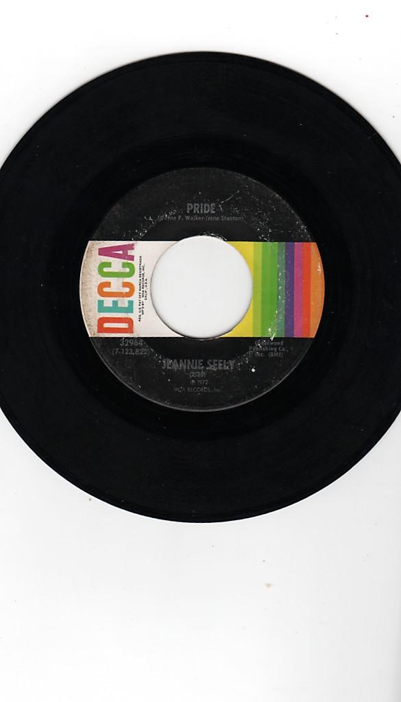 

7inch Record JEANNIE SEELY - Pride 32964 Decca 1972 US Folk Used