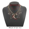 Tooxika Star Moon Pendant Necklace Sexy Bikini Tassel Chain Waist Chain Female