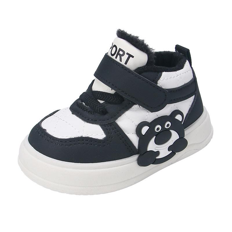 2025 Winter Kids' Sports Shoes: Thickened Velvet Cotton, Warm, Anti-Freeze, Soft Sole for Girls and Boys