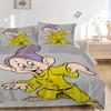 3pcs Dopey Dwarf Pattern Bedding Set, 1* Cover + 2*Pillowcases, Printed Bedding Set, Soft and Comfortable, Suitable for Bedroom and Guest Room Use
