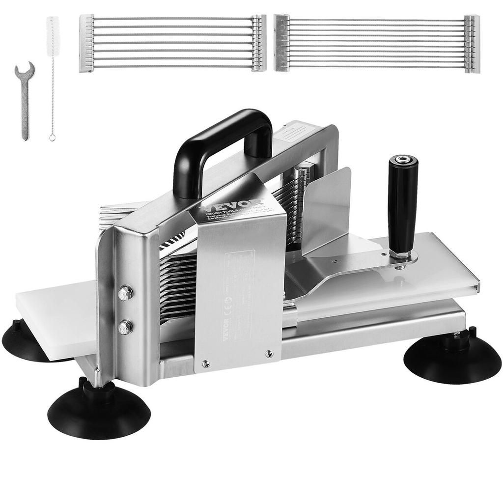 Commercial Tomato Slicer, 1/4"+3/8"+3/16" Tomato Cutter Slicer, Stainless Steel Heavy Duty Tomato Slicer Machine, Manual Tomato Slicer with Non-slip