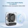 Mini Home Desktop Fan LED Digital 3000mAh USB Rechargeable Fan 100 Speeds Wind Adjustable Quiet Camping Circulation Fan