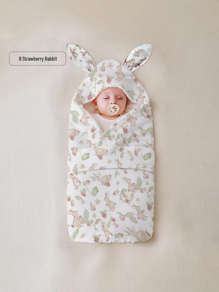 Class A Detachable Newborn Swaddle Blanket: Thick Anti-Startle Autumn/Winter Receiving Blanket for Delivery Room