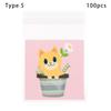 Quality Gift Packages Party Supplies Cute Bow Design Self-Adhesive Candy Bag Plastic Cookie Pocket