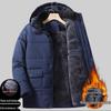 Men's Winter Cotton Jacket for Seniors - Extra Thick, Plus Velvet for Enhanced Warmth