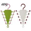 Sturdy Hook Clothes Hanger V-Shaped Hanging Rack with 10 Hooks Double Sided Hanger 360° Multifunctional Organizer Swivel Closet Organizer for Hats