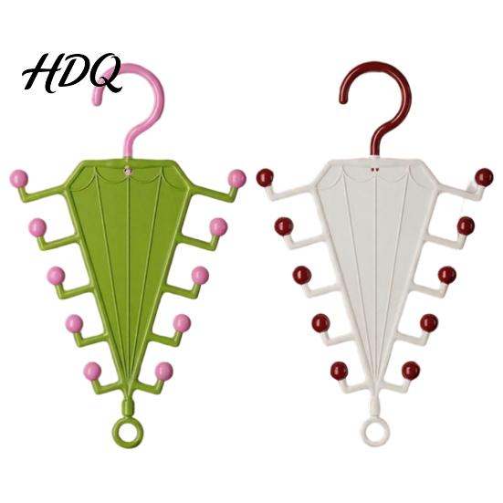 Sturdy Hook Clothes Hanger V-Shaped Hanging Rack with 10 Hooks Double Sided Hanger 360° Multifunctional Organizer Swivel Closet Organizer for Hats
