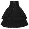 Halloween Renaissance Pirate Skirt Medieval Court Style Irregular Long Dress Party