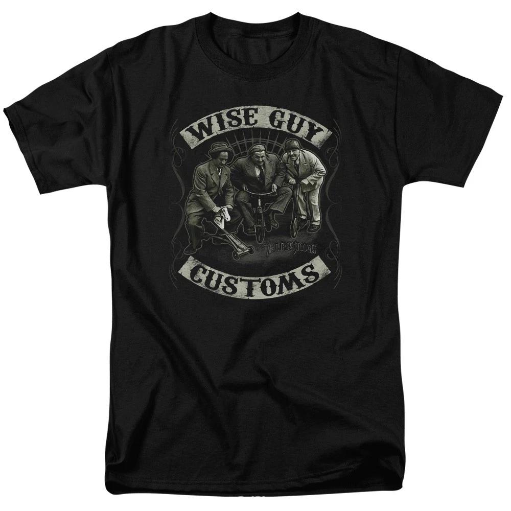 Three Stooges - Wise Guy Customs - Unisex Short Sleeve Children s T-shirt - Black 100