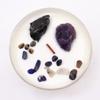 Solar Plexus Chakra Crystal Candle Amethyst Black Agate