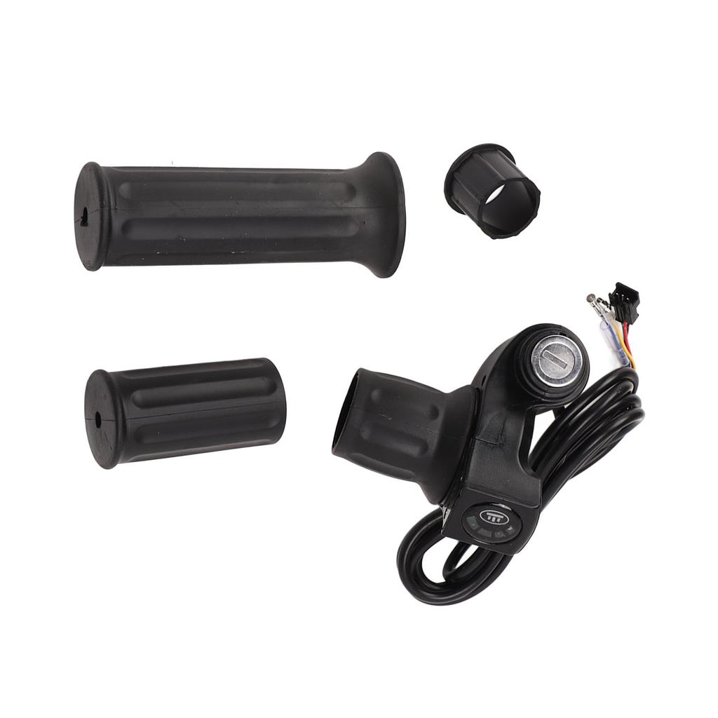 Electric Bike Throttle Grip 4 Lights Half Lock E Scooter Speed Twist Throttle Grips for Electric Bike Accessories 48V
