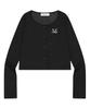 Mucent [Summer] Libeo Button Crop Slim Cardigan (3 Colors)