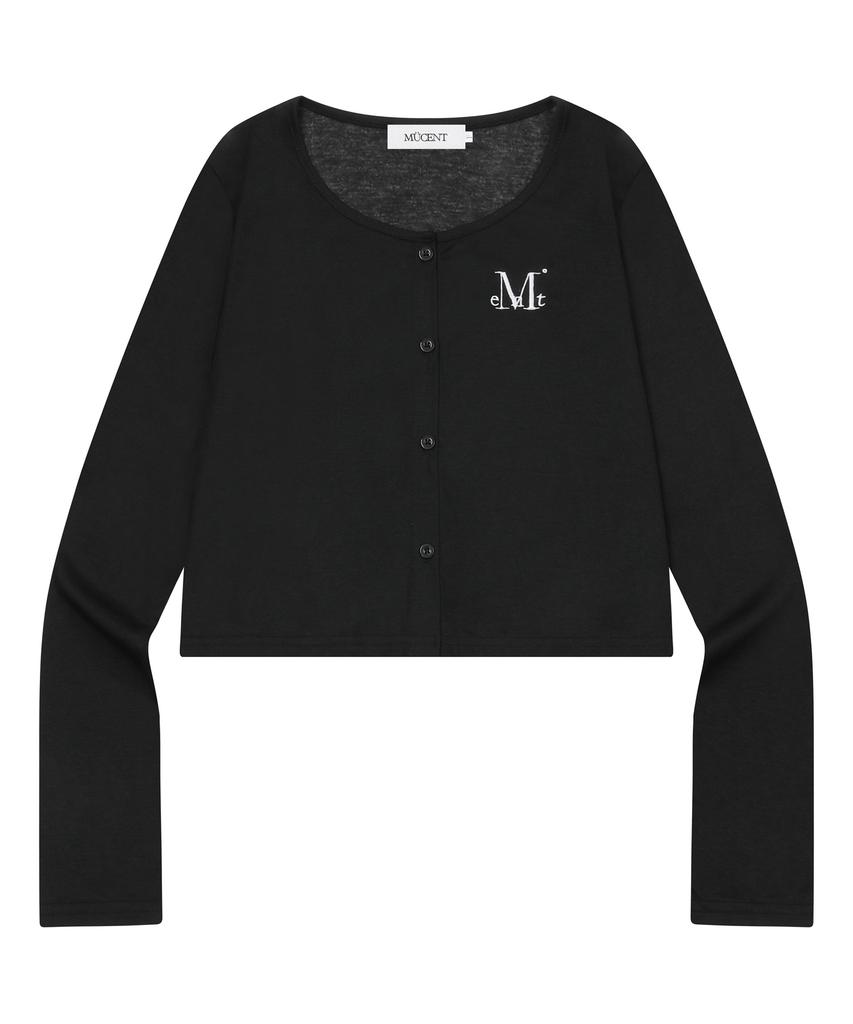 Mucent [Summer] Libeo Button Crop Slim Cardigan (3 Colors)