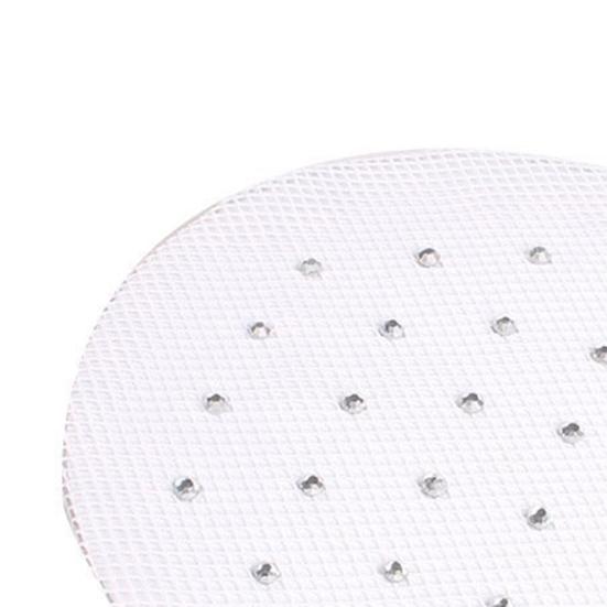 5Pcs Hair Net Rhinestone Decor Invisible Elastic Edge Hollow See-through Hair Fixing Anti-slip Ballet Dance