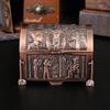 European Egyptian Retro Treasure Box Zinc Alloy Creative Storage Box Jewelry Box Ornament Flip Creative Gift Storage