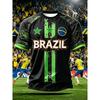 T-shirt Grafica da Uomo Norvegia Moda Sportiva Larga Manica Corta Estate Nuovo Design Stampa 3D Magliette Fitness Magliette da Calcio
