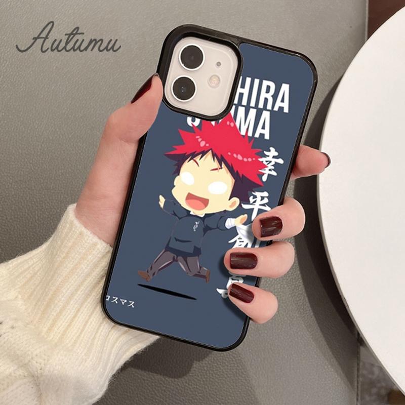 Food Wars Shokugeki no Soma Phone Case for iPhone 11 12 13 14 Pro Max mini X XR XS SE 2020 6S 7 8 Plus Samsung S21 S22 shell