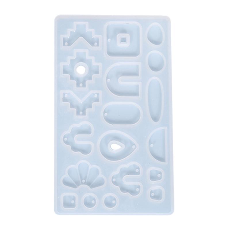 Resin Earring Molds DIY Crystal Epoxy Mold Stripe Shape Homemade Jewelry Silicone Mold for Making Earring Pendant Craft