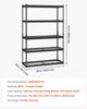 Storage Shelves 5 Tier Adjustable Heavy Duty Garage Shelving Unit 2500 lbs