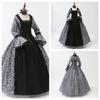 Cosplay Dress Medieval Flare Sleeve Party Gown Gothic Floral Robe