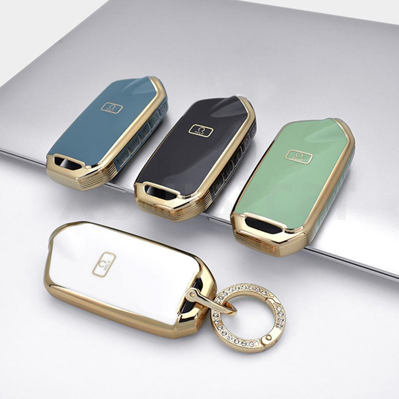 AAAHF1 TPU Car Smart Key Case Cover for Kia Stinger 2018 2019 2020 2021 K900 Stinger GT GT Elite GT Limited K9 Keyless Shell Fob Holder