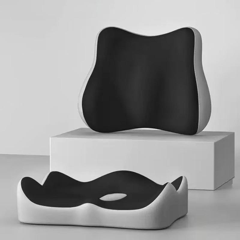 Curved Memory Foam Cushion - Coccyx Comfort; Ideal Pressure Relief for Car or Office, 1PC