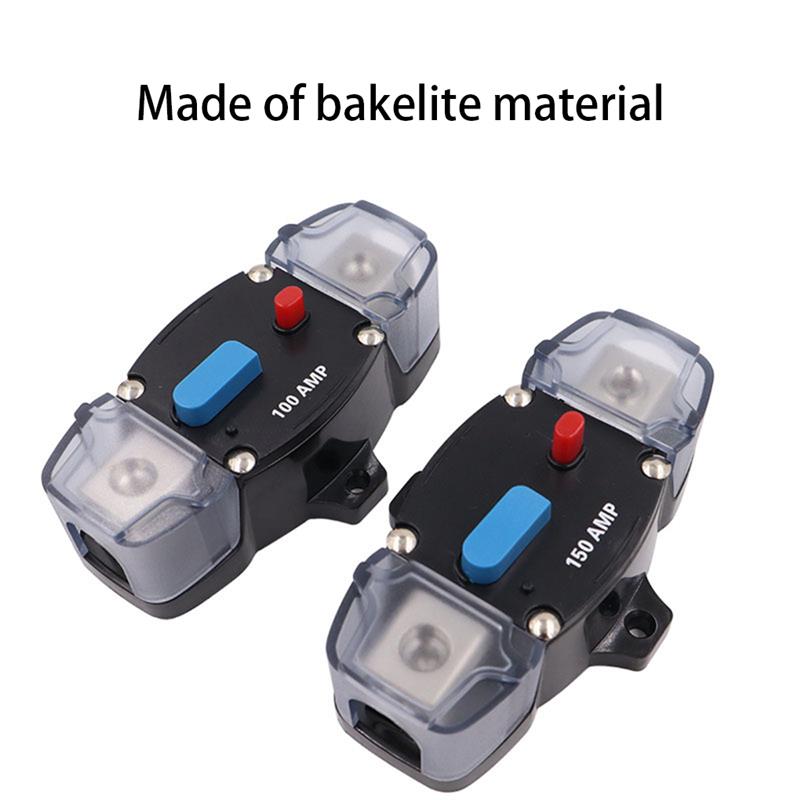 Interruttore automatico fusibile 50A 60A 80A 100A 120A 150A 200A 250A 300A AMP Reset per Auto Barca Auto Impermeabile Accessori Fusibile di Sicurezza