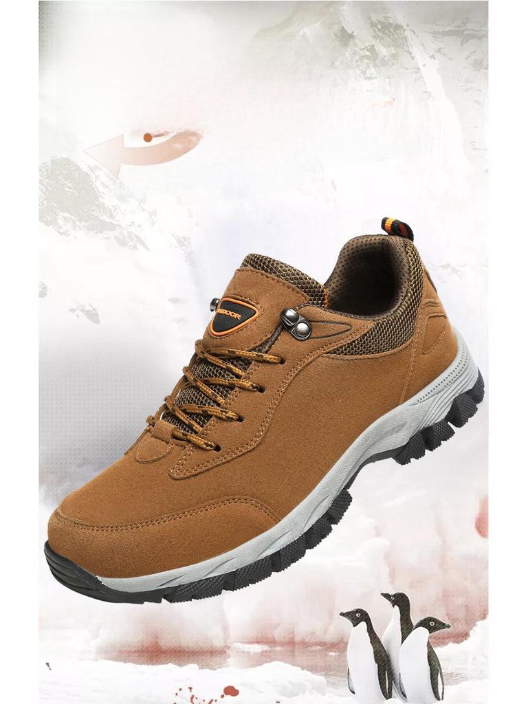 Pánské outdoorové semišové nepromokavé turistické boty - Nadměrná velikost, Ochrana práce