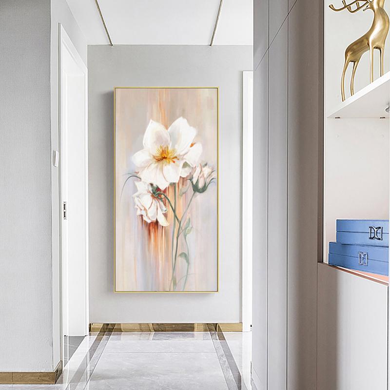 Poster modern de artă de perete cu flori, imprimare nordic, minimalist, crin, imagine pe pânză, pentru decorarea peretelui dormitorului, pictură pentru camera de zi, culoar