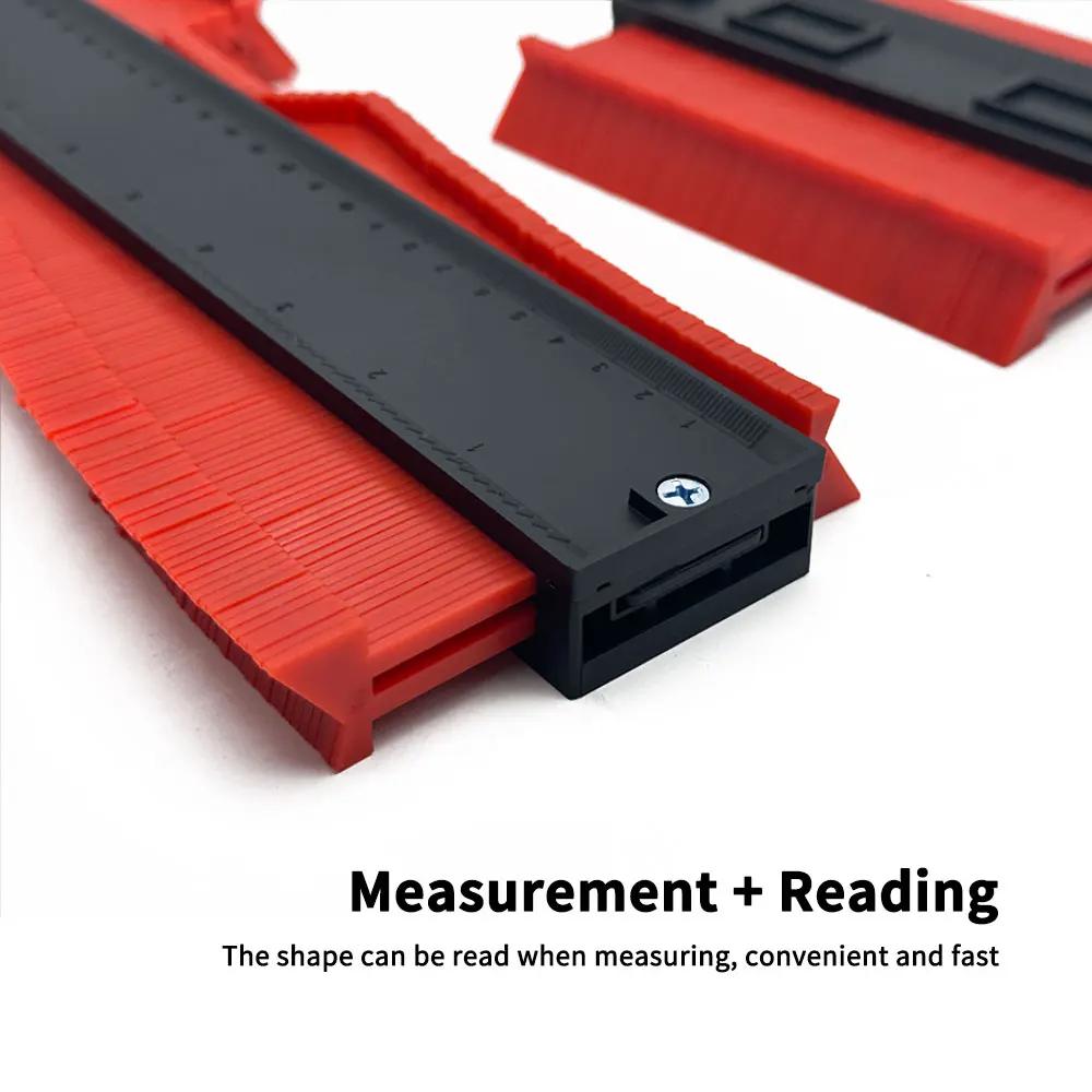 Multifunctional 5/10inch Curved Ruler Type Taking Device Woodwork Adjustable Contour Duplicator Measure Marking Cutting Template