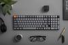 K17 Max compatibil wireless mecanic personalizat US LED alb profil jos Gateron mecanic compatibil Mac Windows Linux profil Gateron mecanic roșu