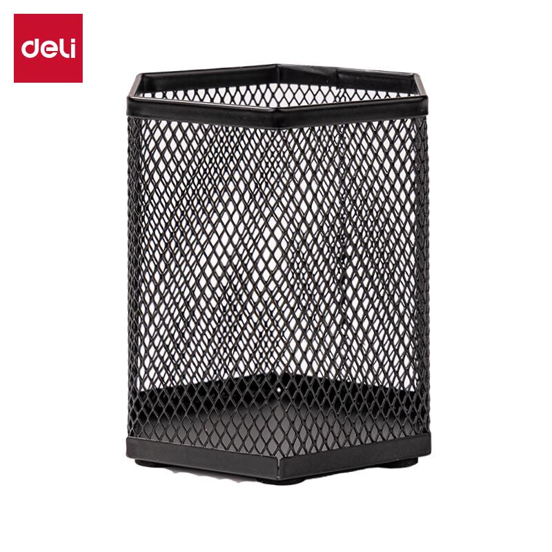 Deli Hexagonal Metal Pen Holder