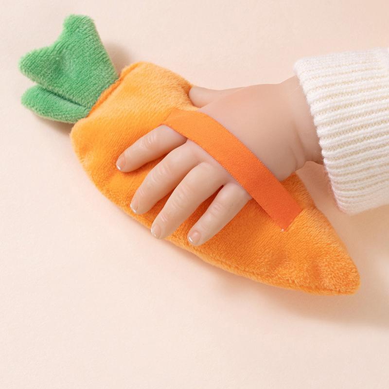 Lalka Pierścień do Skakania Anti-Startle ze Sznurkiem Zabawka Marchewka do Ręki dla Niemowląt Pomoc Uspokajająca do Snu Artefakt do Snu