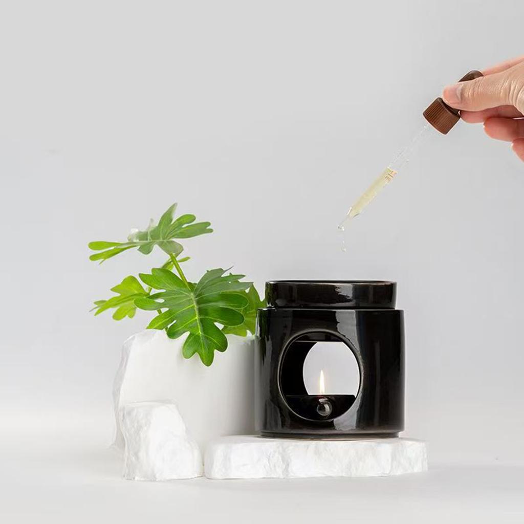 Split Ceramic Aromatherapy Furnace Incense Essence Furnace Essential Oil Furnace Candle Lamp Furnace Cylinder Split Aromatherapy