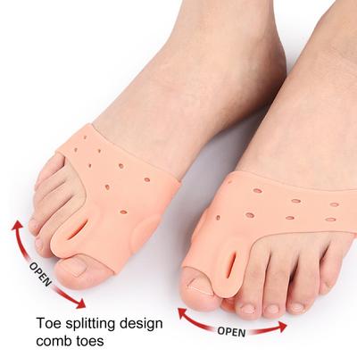 1 paire de séparateurs d'orteils pour alignement orthopédique du pied, écarteur d'orteils, redresseur, soulagement de la douleur, semelles de chaussures pour fasciite plantaire et cors