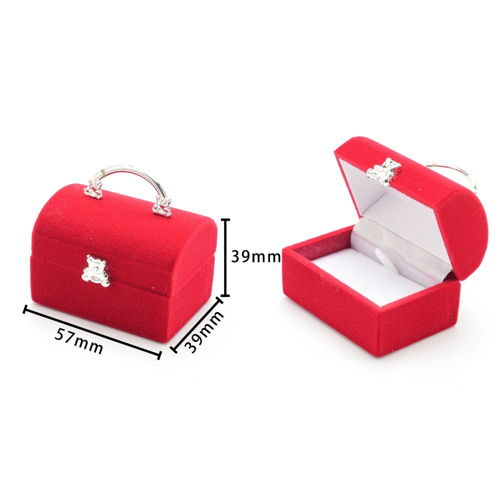 Lovely Design Jewelry Box Velvet Material Jewelry Storage Case Display Display Holder  Gift Giving