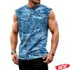 3d Printed Camo Sleeveless T Shirts Summer Casual Tee Street Sports Loose Tank Tops