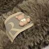 Furry Bear Hat for Cycling and Running Sport Thicken Bear Hat Thick Lining