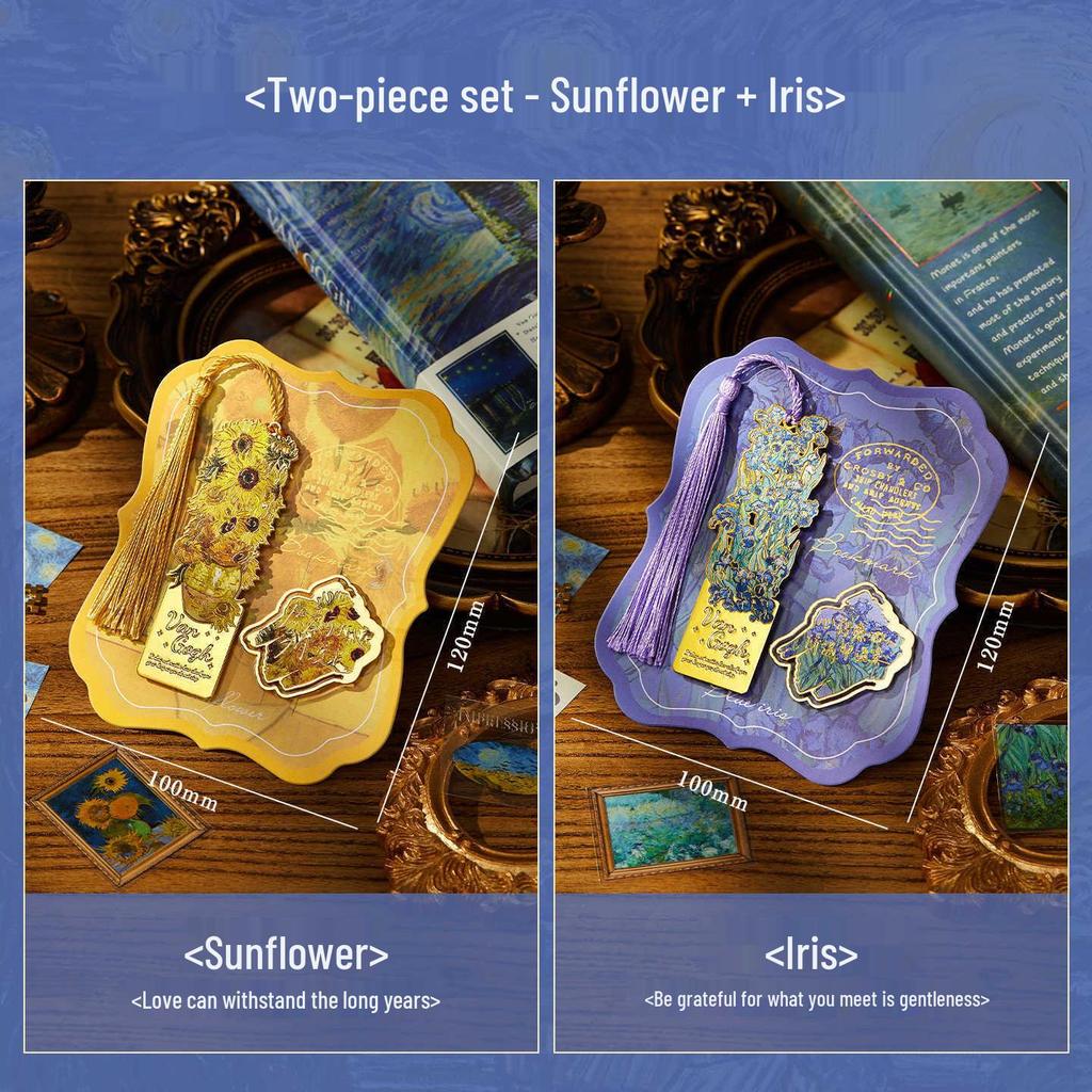 Vintage Van Gogh Metal Bookmark: Creative Back-to-School or Birthday Gift for Students and Girls