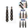 Stylish One Piece Anime Necktie With Skull Pattern
