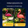Solar Red Flamingo Ground Stake Light for Garden and Courtyard Decoration