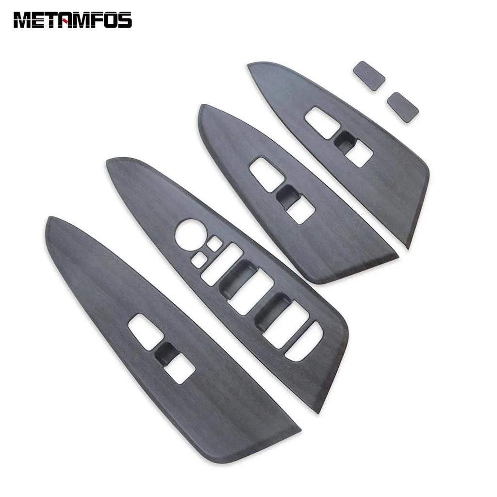 Window Lift Switch Cover Trim For Kia Sportage NQ5 -2024 2025 Carbon Fiber ide Door Armrest Frame Interior Accessories
