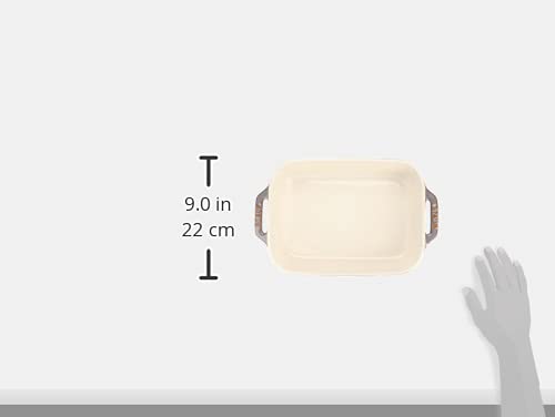 STAUB Rectangular Dish, Antique Gray, 27 X 20 Cm, Ceramic Gratin Dish, Oven and Microwave Safe [Official Japanese Product] Dish 40511-884