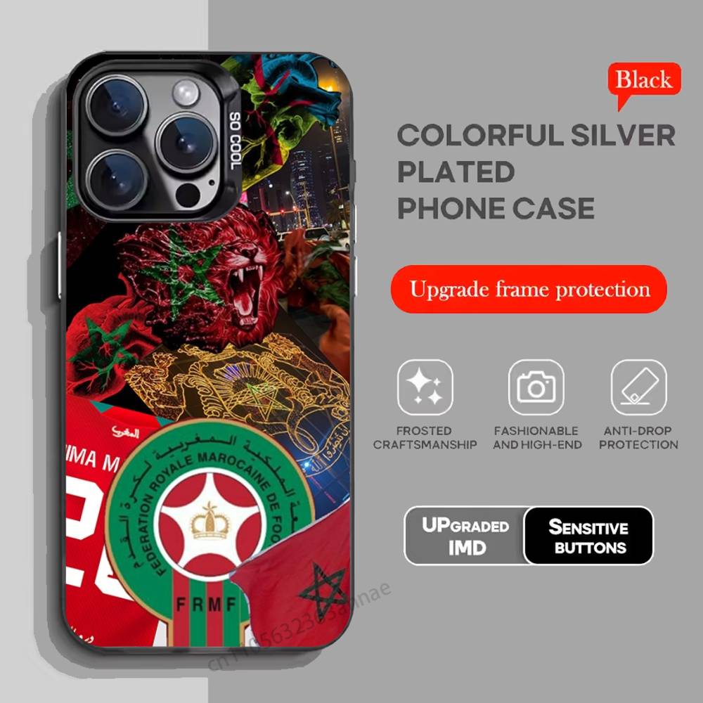 Morocco Flag phone Case for iPhone 17 11 12 Pro Max Plus Mini Air SE  16e 14 15 16 13 Soft Shell