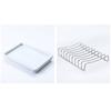 Single Layer Steel Soap Rack Drainage Bath Tray Holder Dish Container Box Shower Bathroom Products Household Merchandises Home