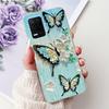 Pro telefon Realme 8 5G RMX3241 Pouzdro na telefon Realme8 5G Elegantní Květinový Potisk Kočky Měkký Silikon Průhledné TPU Pouzdra