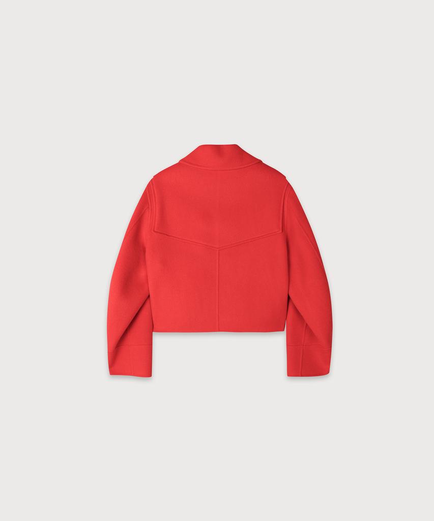 Musee Zaha Merino Wool Handmade Short Coat_Red